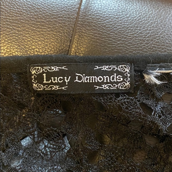 Lucy Diamonds Elegant Black Lace Cardigan - Picture 4 of 4